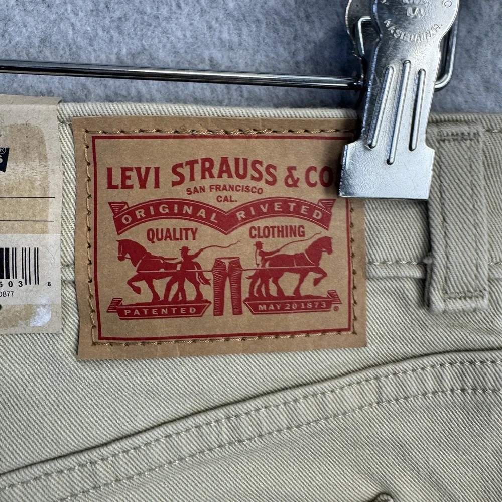 Levi's 721 High Rise Skinny Utility Women's 29x28 Khaki Beige Stretch‎ Denim NWT